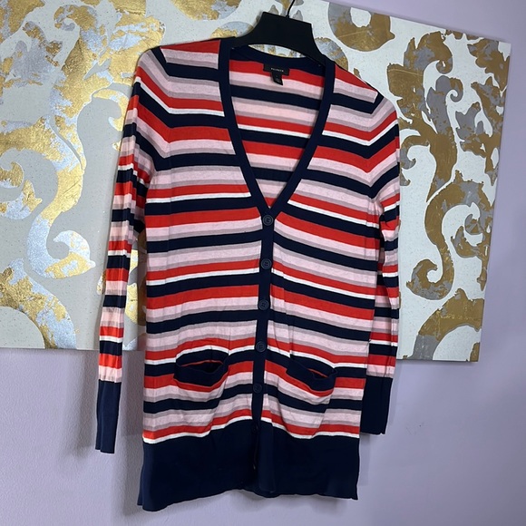 Halogen Sweaters - Halogen Size Small Stripe Button Down Cardigan